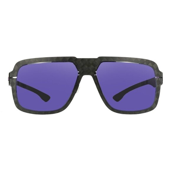 New IC! BERLIN gla00000000000000169 Black Aviator AMG 15 Median Night Sunglasses - Picture 2 of 4